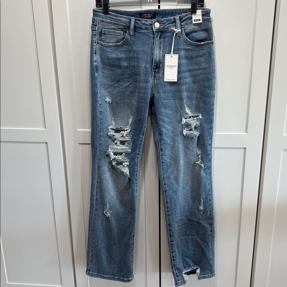 Judy blue midrise straight fit jeans new with tags
